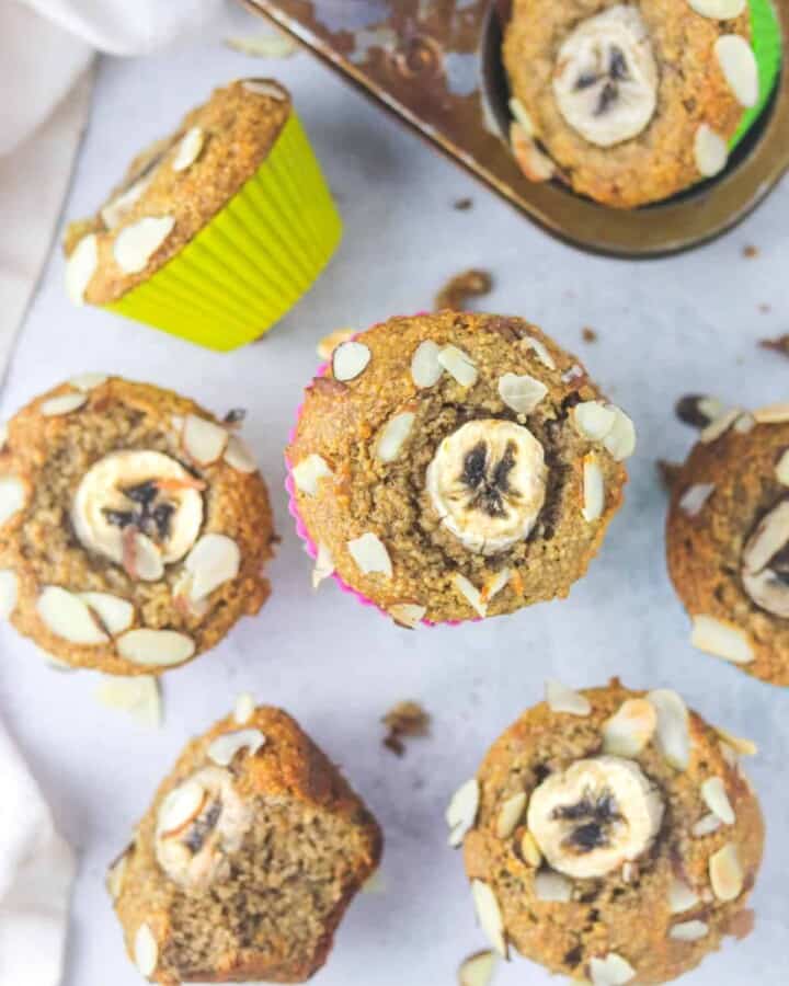 almond flour banana muffins