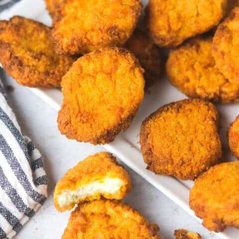 Crispy Air Fryer Frozen Chicken Nuggets - Colleen Christensen Nutrition