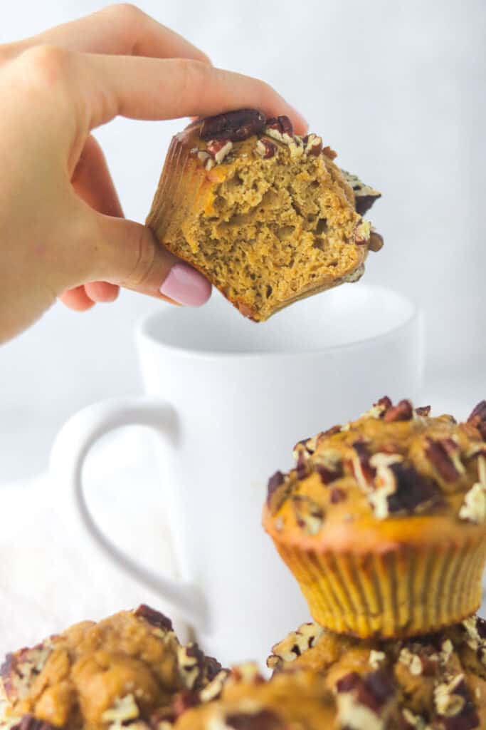 easy pumpkin protein muffins