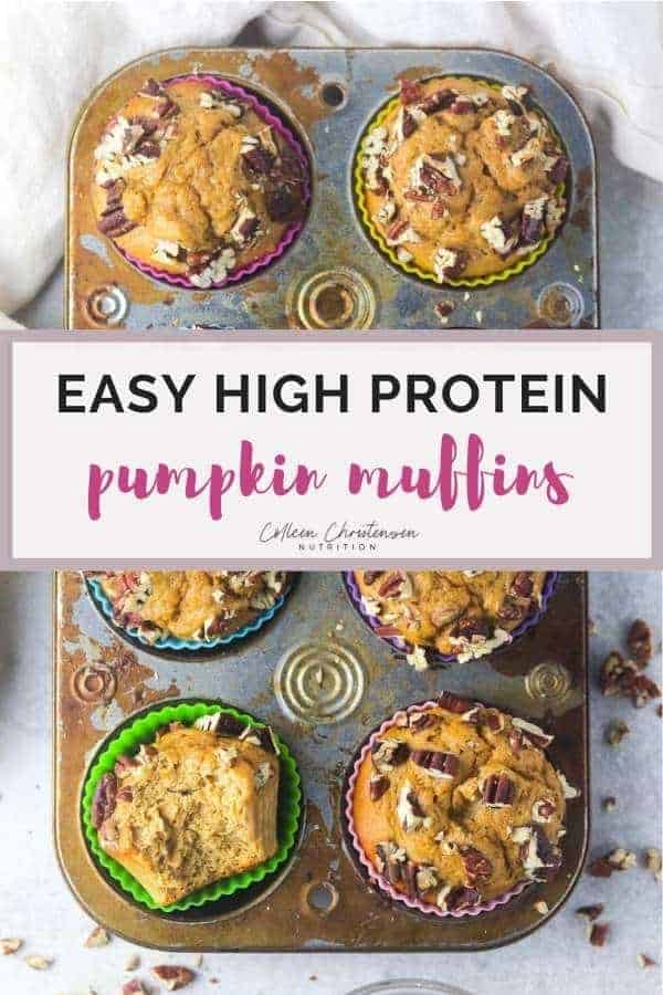 easy pumpkin protein muffins
