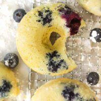 how to make blueberry cake donuts.