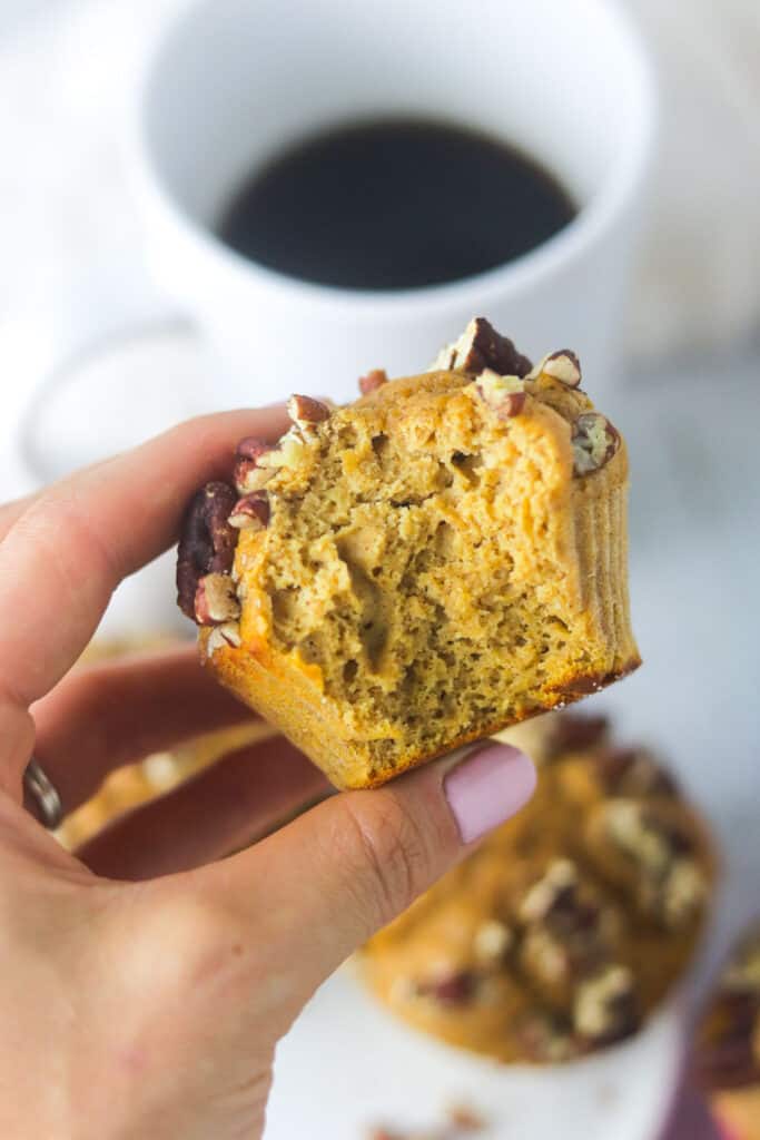 easy pumpkin protein muffins 