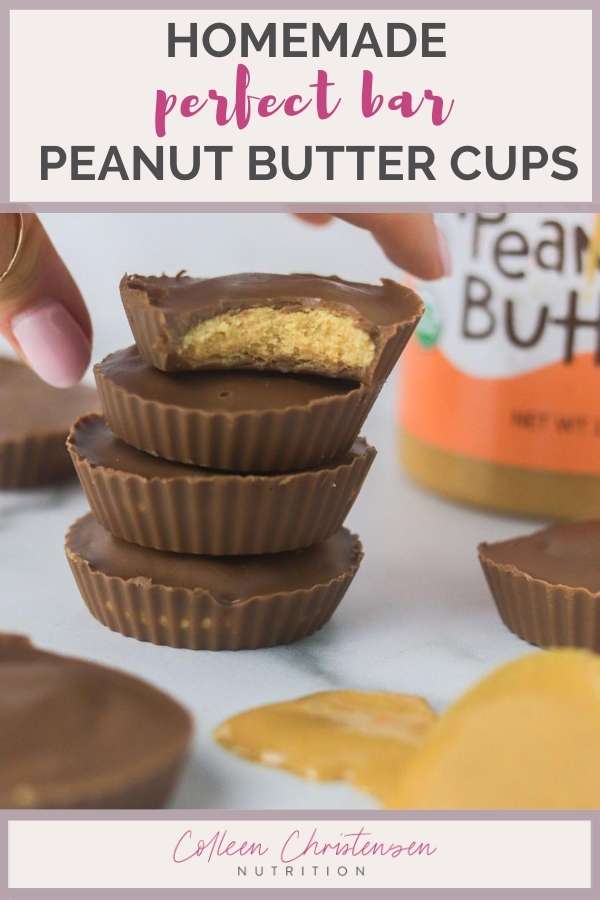 homemade perfect bar peanut butter cups