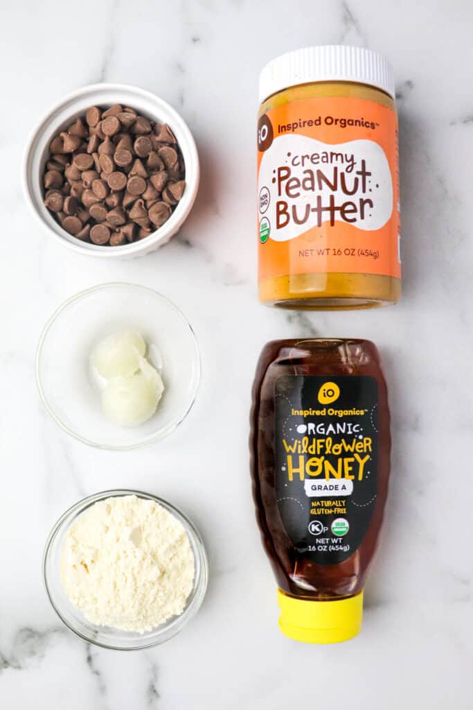 Homemade peanut butter cup perfect bar  ingredients