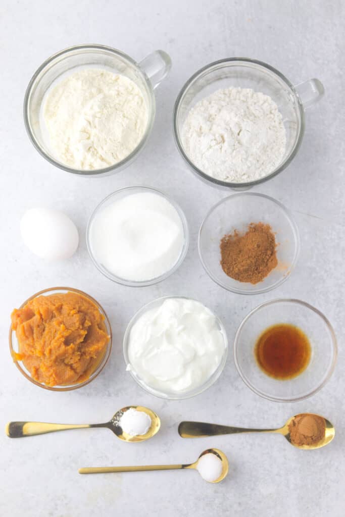 easy pumpkin protein muffins ingredients