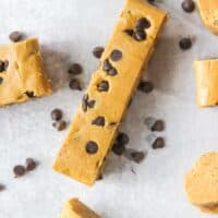 single chocolate chip cookie dough protein bar.