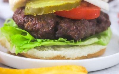 Juicy Air Fryer Burger Patties - Colleen Christensen Nutrition