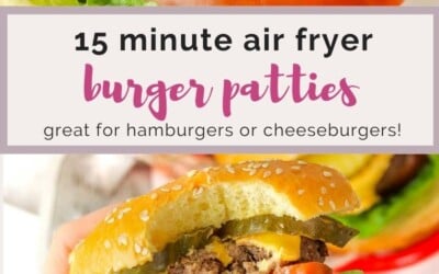 15 minute air fryer burger patties.