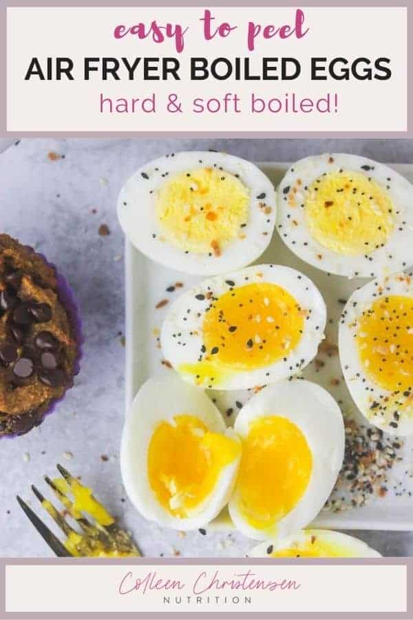 Air Fryer Boiled Eggs (Hard & Soft Boiled!) Colleen Christensen Nutrition
