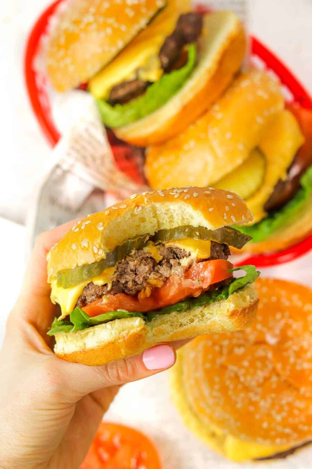 Juicy Air Fryer Burger Patties Colleen Christensen Nutrition