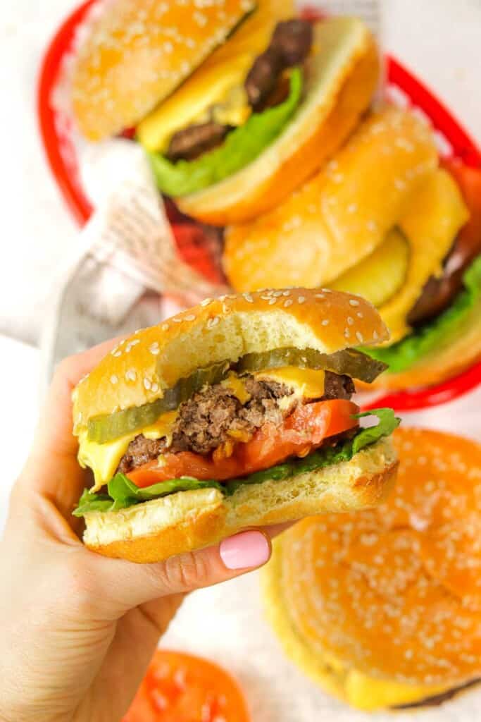 Juicy Air Fryer Burger Patties Colleen Christensen Nutrition