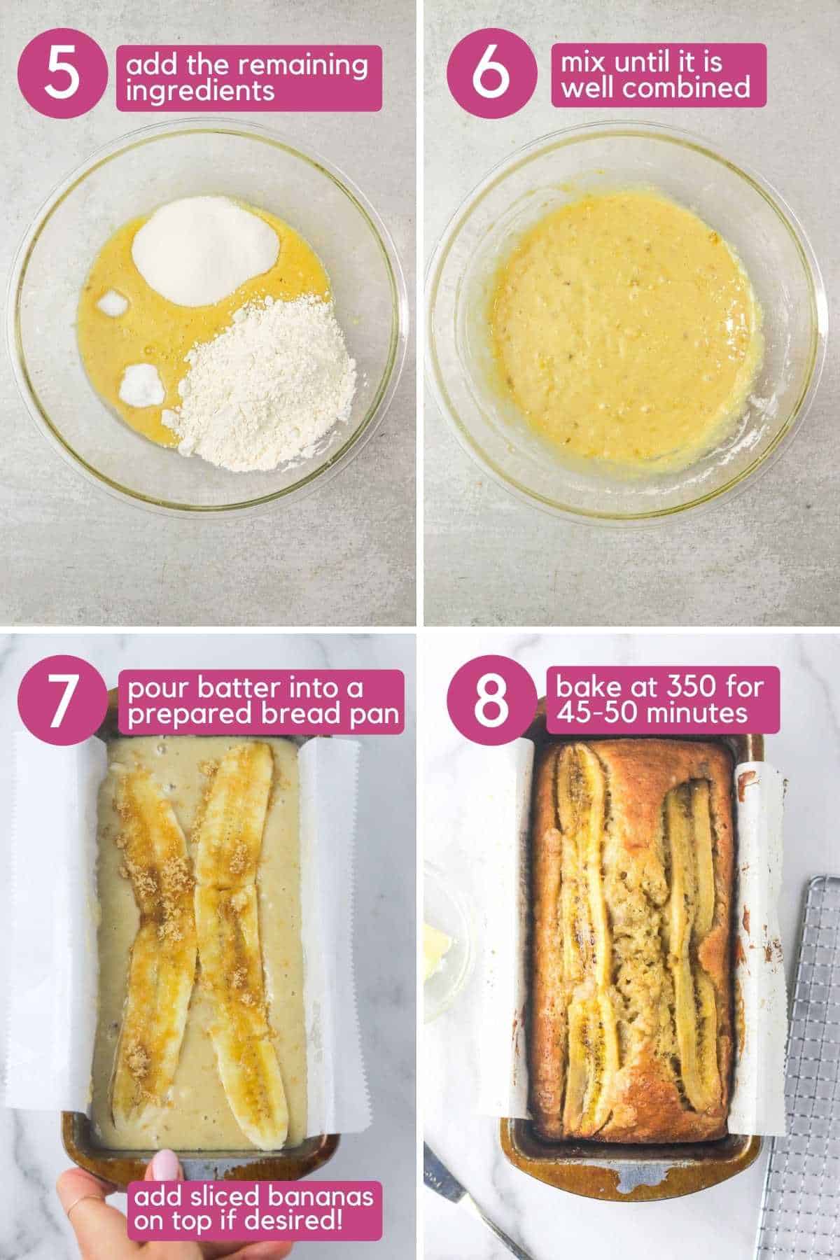 how to make dairy free banana bread.