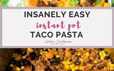 insanely easy instant pot taco pasta