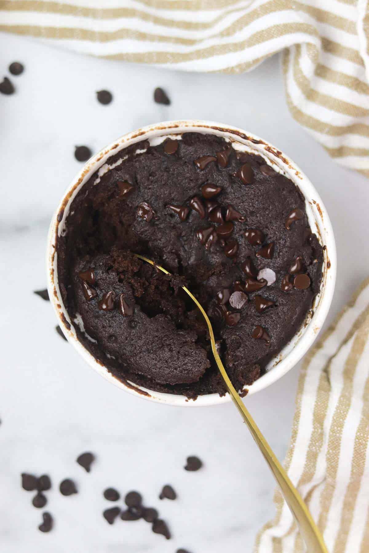 1 Minute Brownie in a Mug Recipe (with Video)