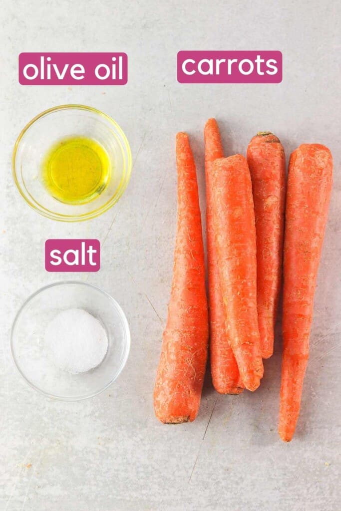 Air Fryer Carrot Ingredients