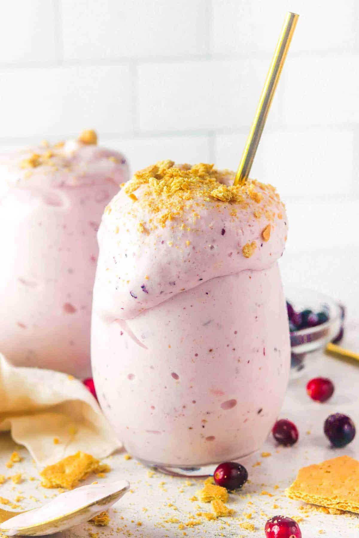 cranberry smoothie graham crackers