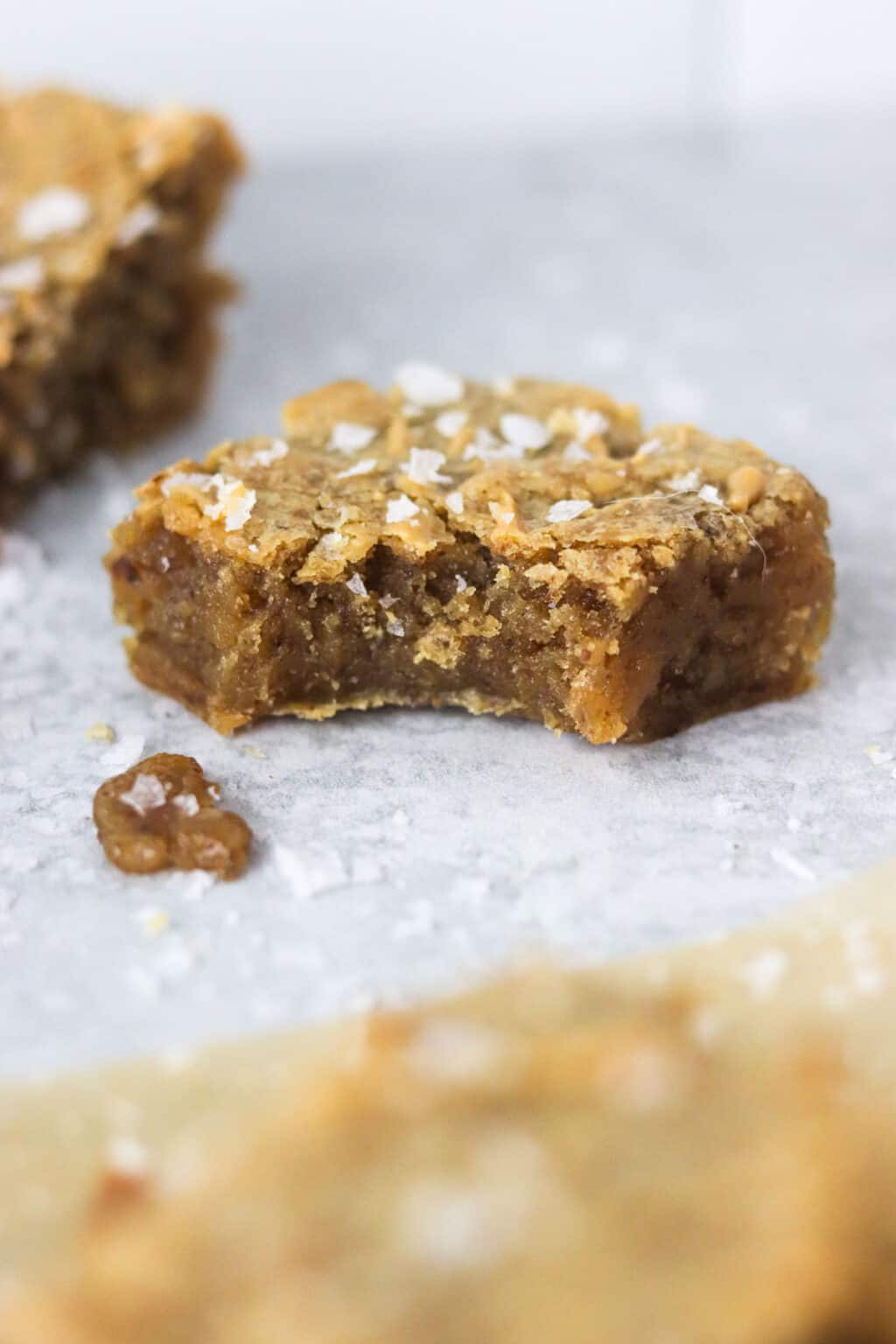 Gooey Peanut Butter Vegan Blondies Colleen Christensen Nutrition