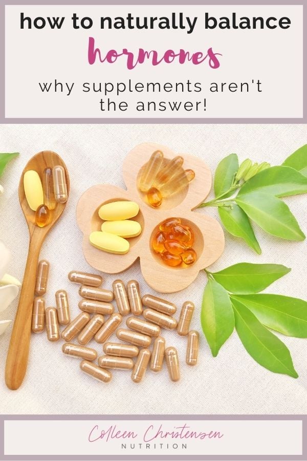 how to balance hormones without supplements