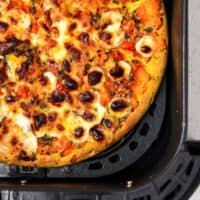 Air Fryer Frozen Pizza in Less Than 10 Minutes!