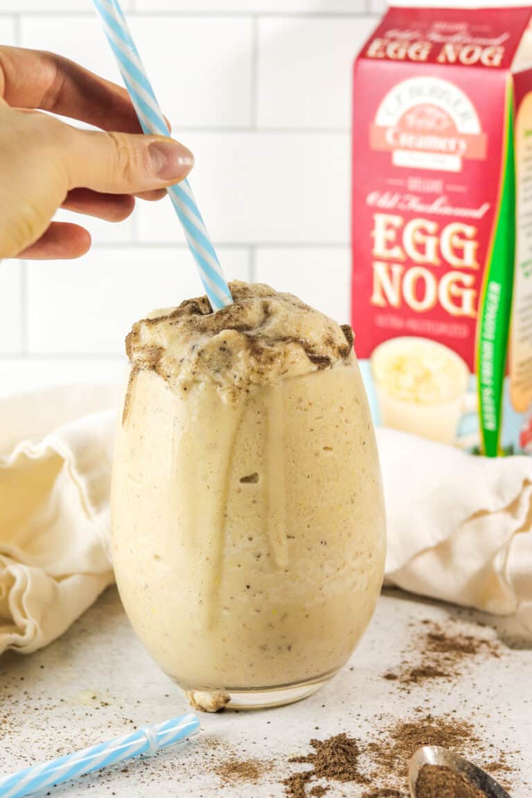High Protein Eggnog Smoothie Colleen Christensen Nutrition