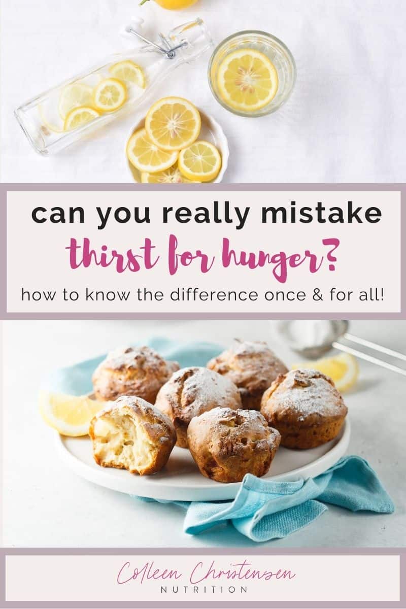 can you REALLY mistake thirst for hunger?