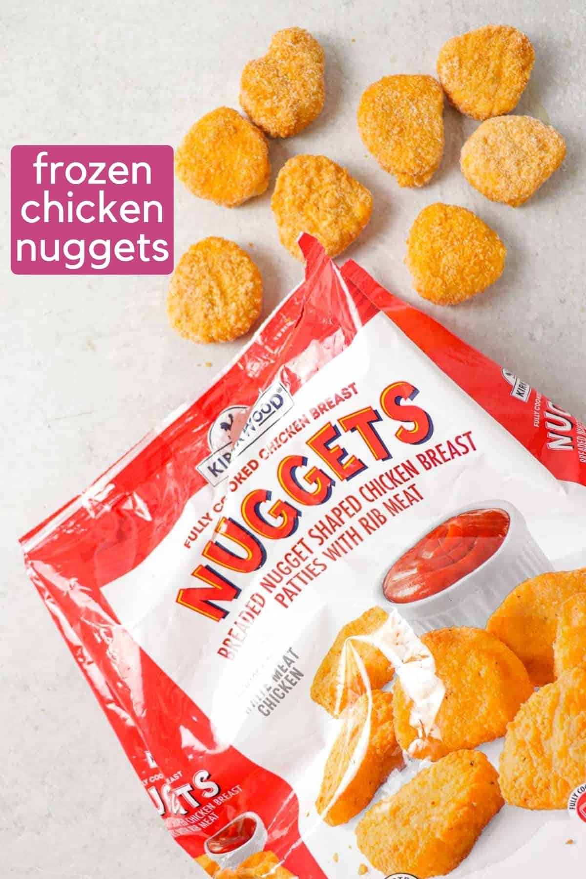 Crispy Air Fryer Frozen Chicken Nuggets - Colleen Christensen Nutrition