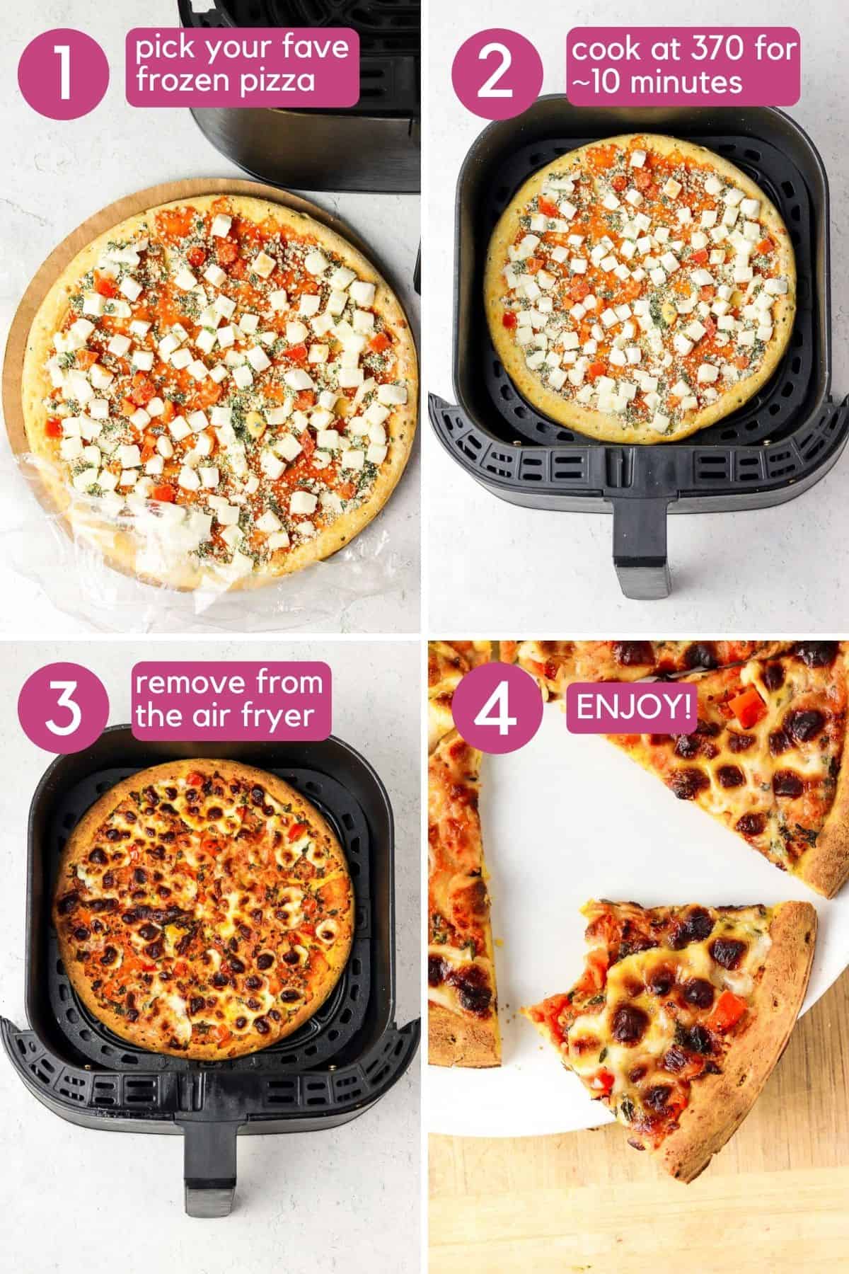 Crispy Frozen Pizza In Air Fryer - Love And Other Spices