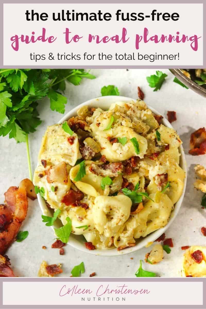 15 Minute Tortellini Carbonara Pasta Colleen Christensen Nutrition