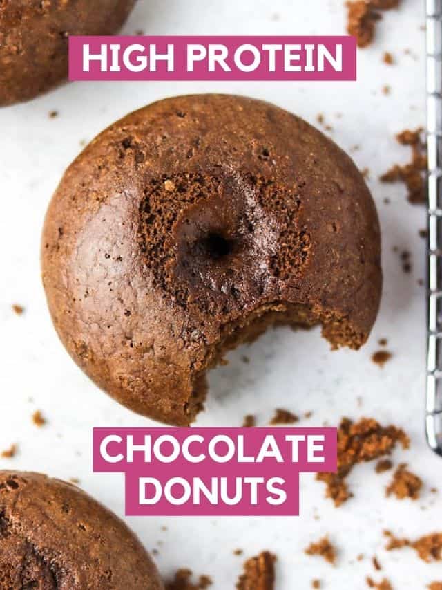high protein chocolate donuts.