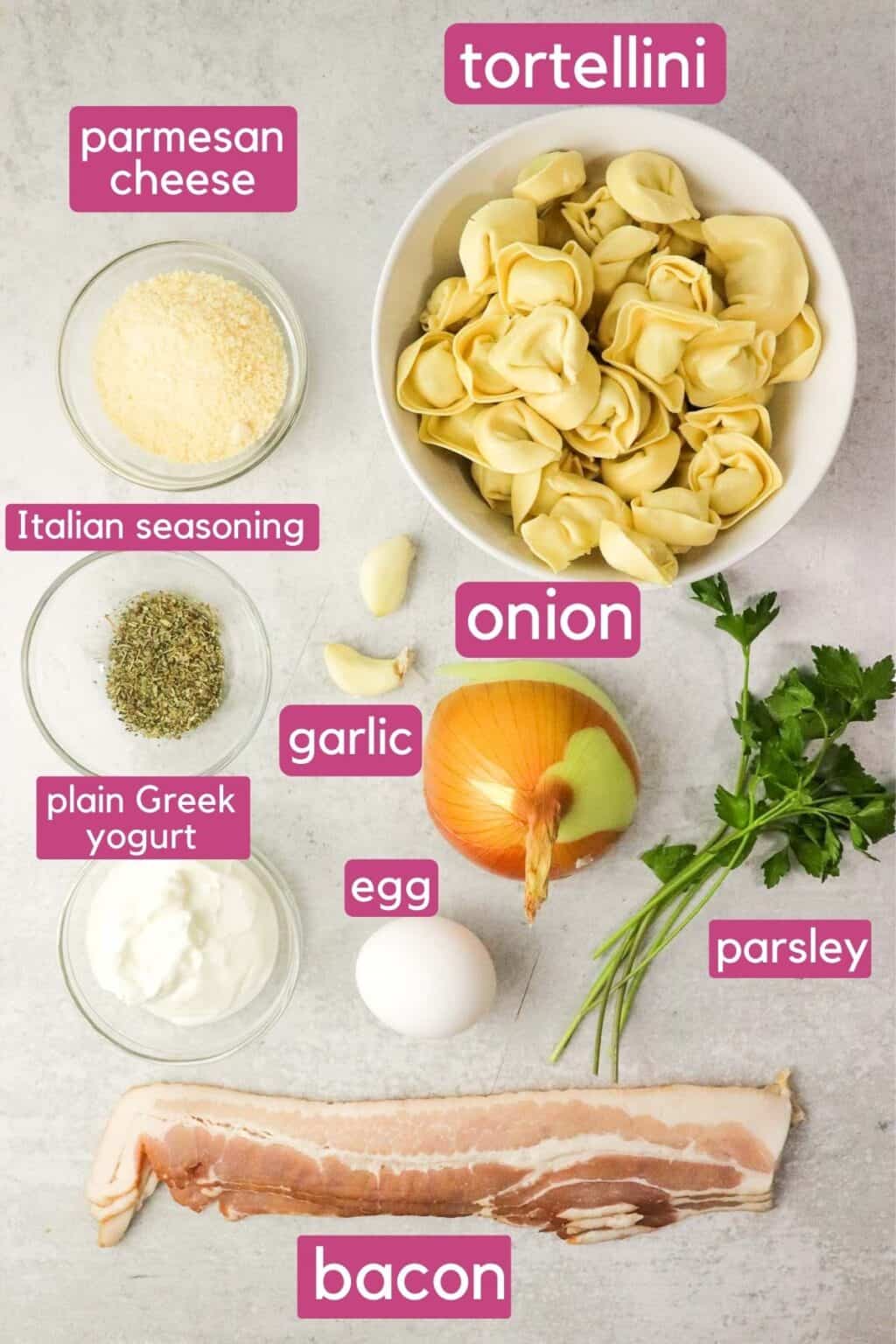15 Minute Tortellini Carbonara Pasta Colleen Christensen Nutrition