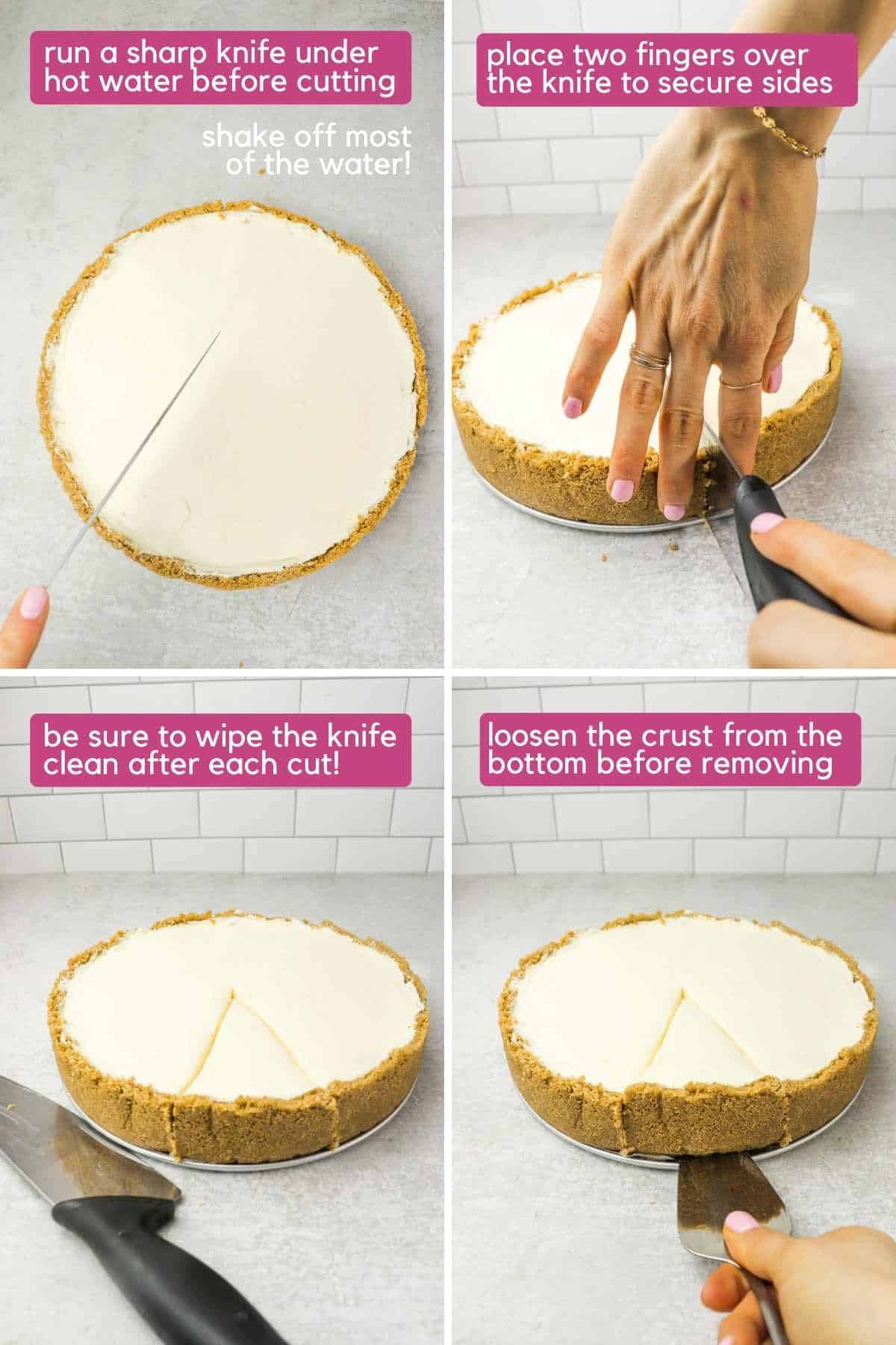 Tips For Cutting An Eggless Cheesecake