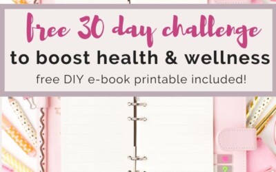 free 30 day challenge to boost health & wellness