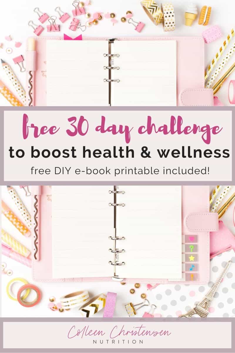 free 30 day challenge to boost health & wellness
