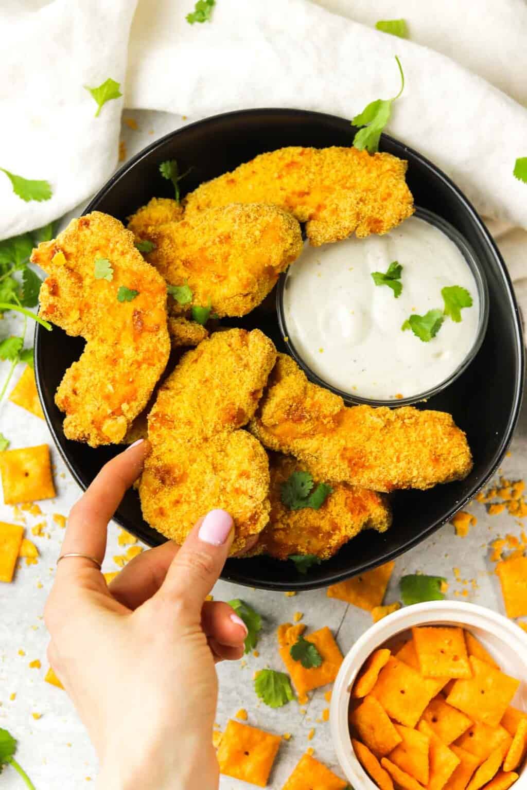 Easy Cheez It Chicken Tenders - Colleen Christensen Nutrition