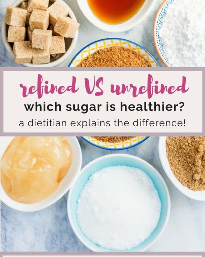 refined VS unrefined sugar, which is healthier?