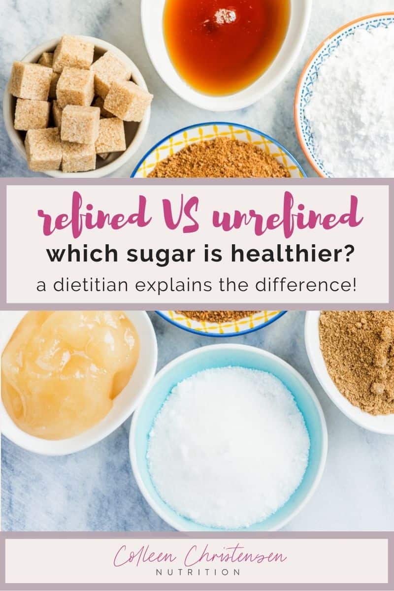 refined VS unrefined sugar, which is healthier?