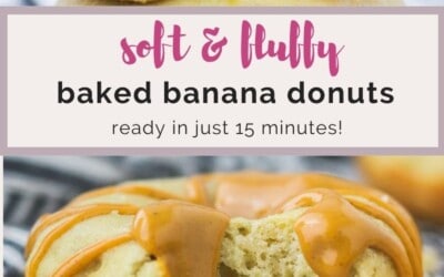 soft & fluffy baked banana donuts