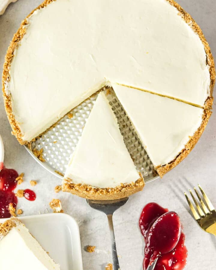 whole eggless cheesecake