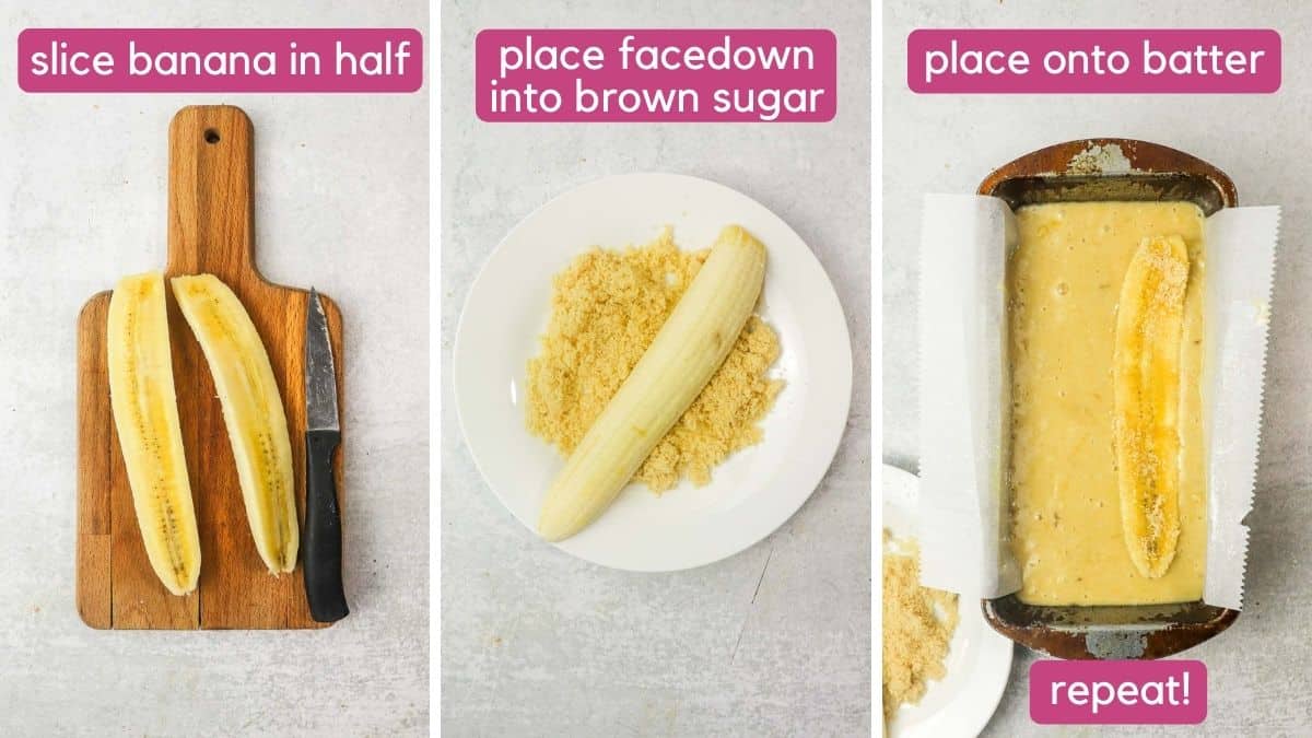 how to add a banana to dairy free banana bread