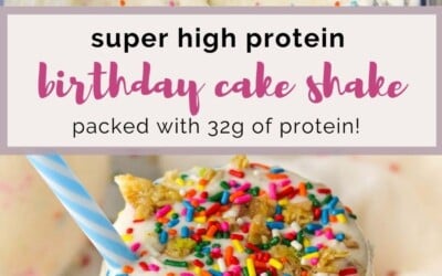 Birthday cake protein shake