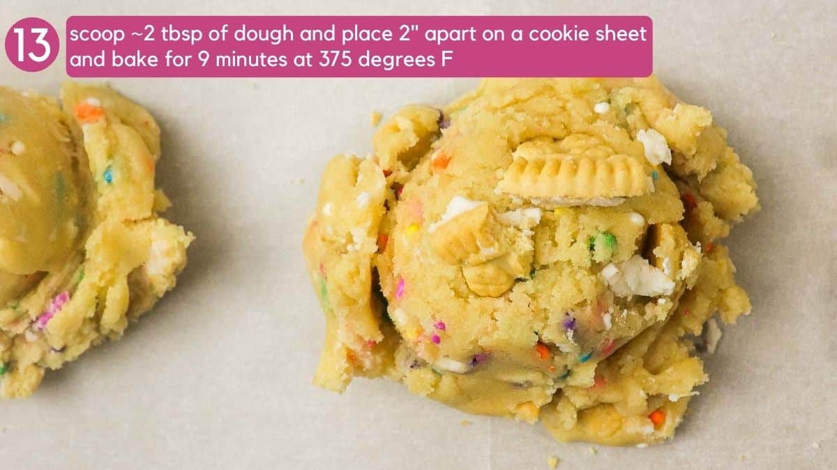 How to bake birthday cake cookies
