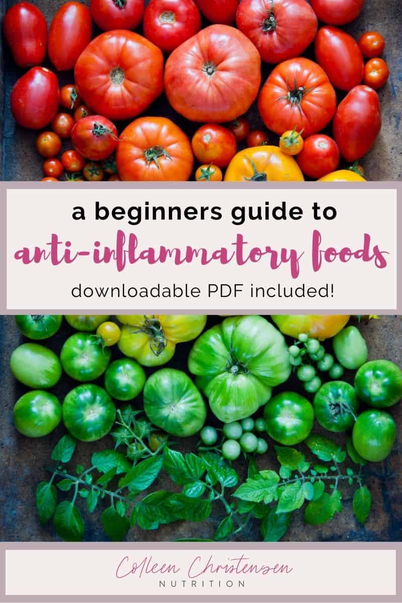 A beginners guide to anti-inflammatory foods.