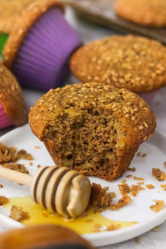 Honey Flaxseed Muffins Colleen Christensen Nutrition