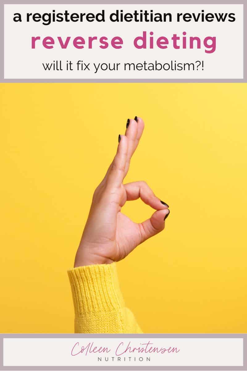 Can Reverse Dieting Get Your Metabolism (and Life) Back? Colleen