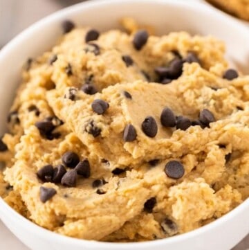 Chocolate Chip Cookie Dough Hummus Social Sharing.