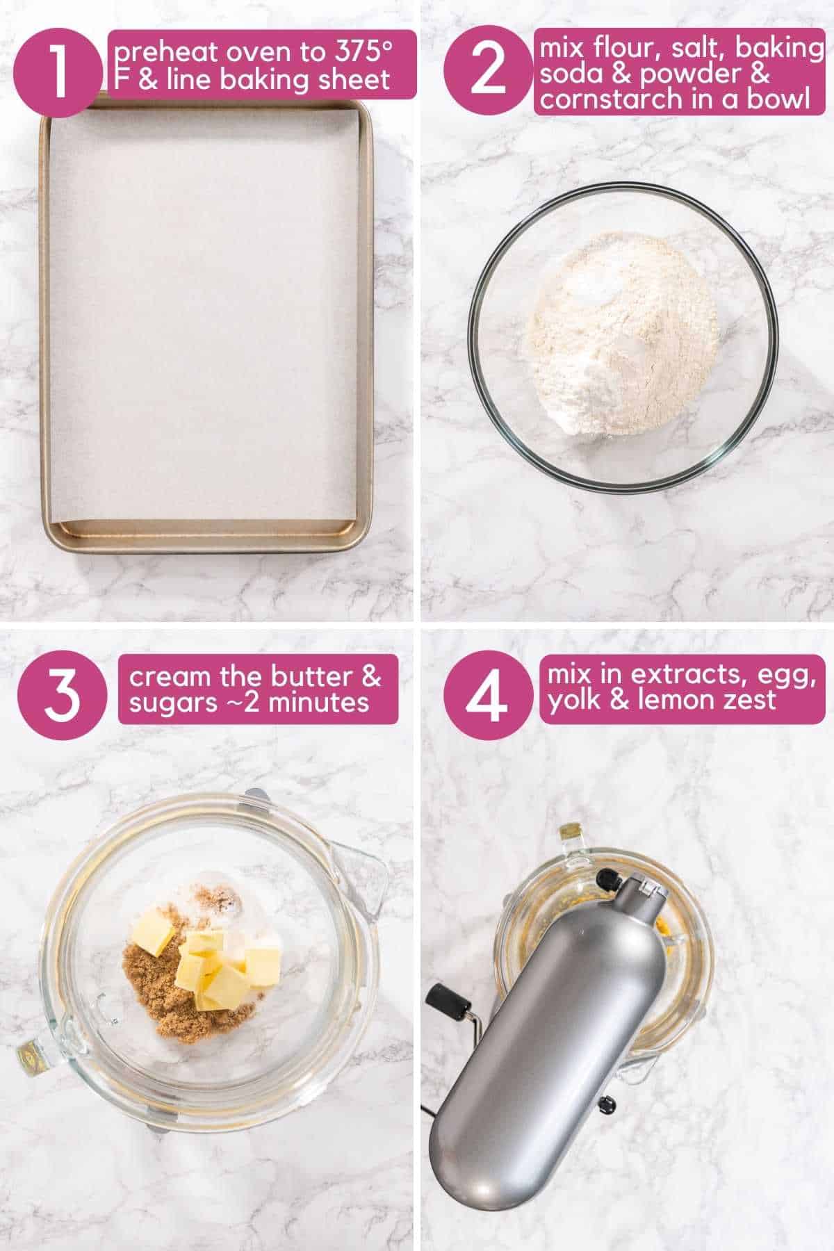 How to prepare blueberry lemon cookies.