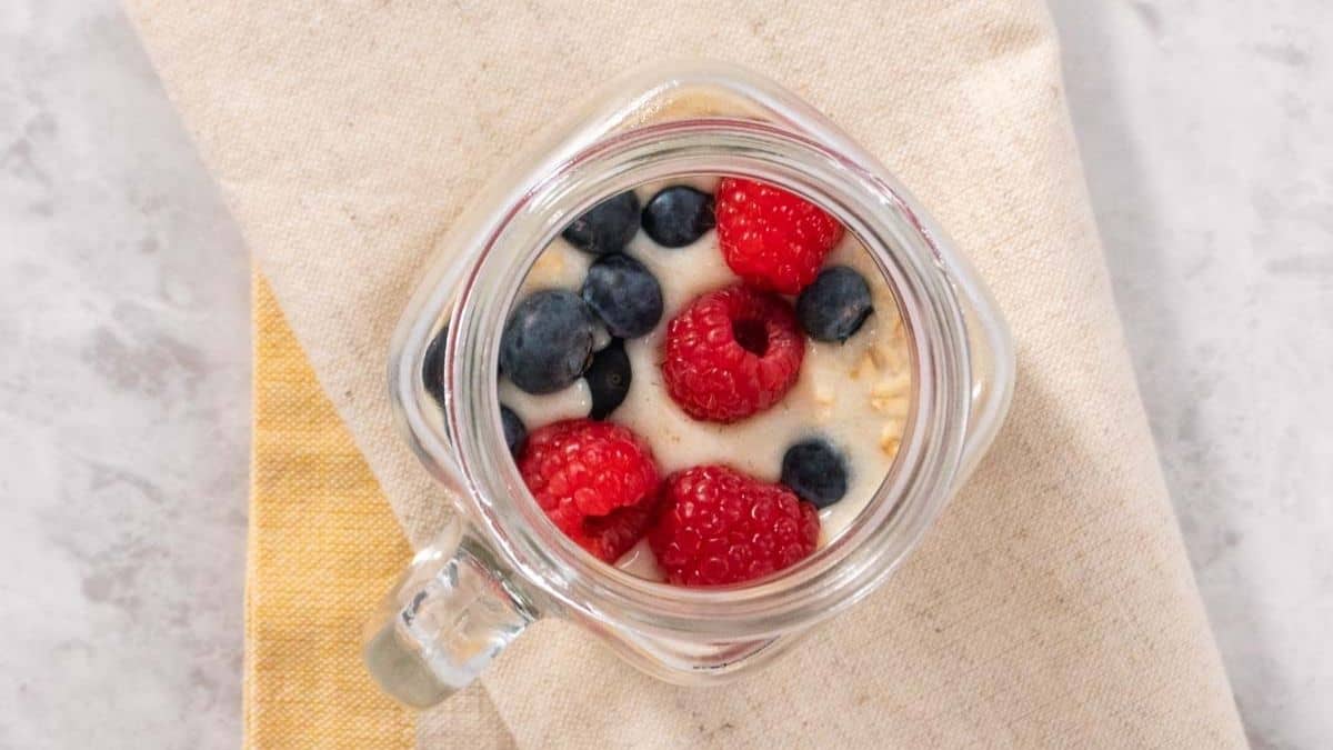 Protein Overnight Oats Social Sharing.