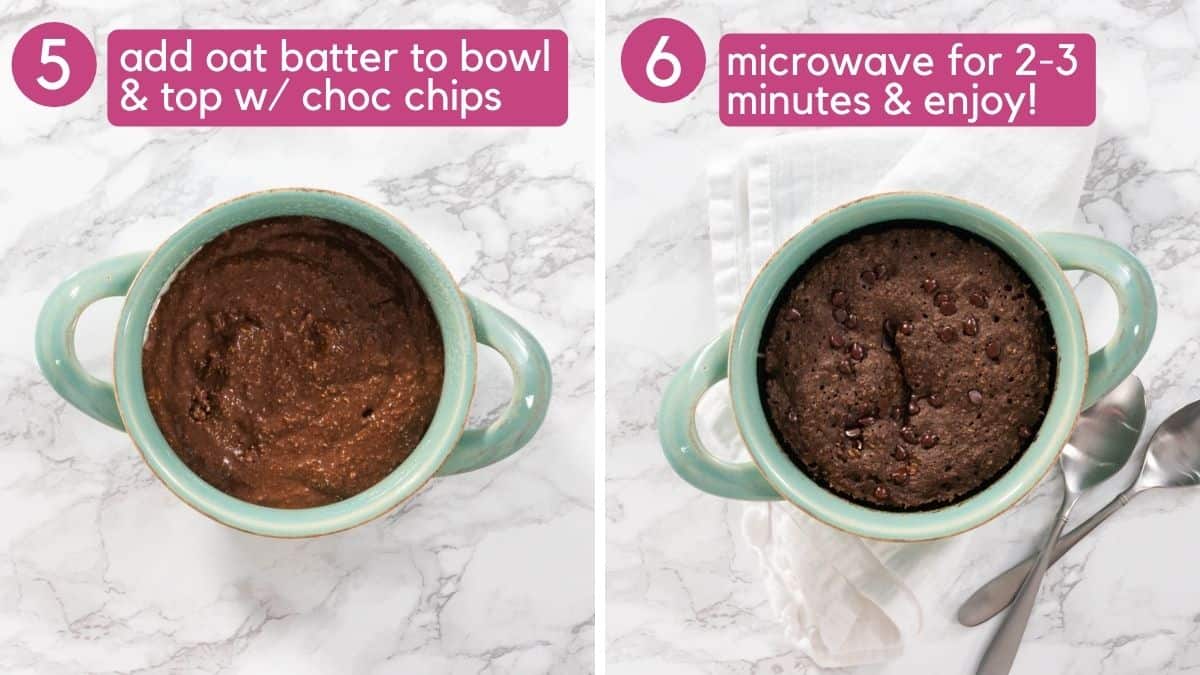 how to bake chocolate baked oats.