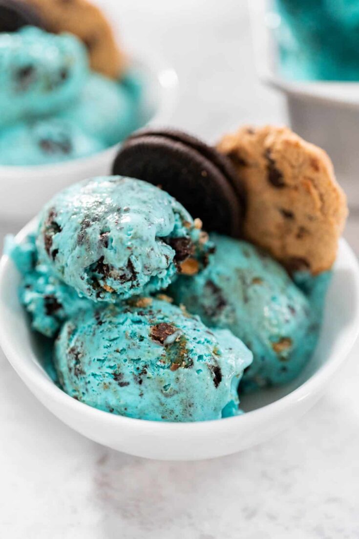 NoChurn Cookie Monster Ice Cream Colleen Christensen Nutrition