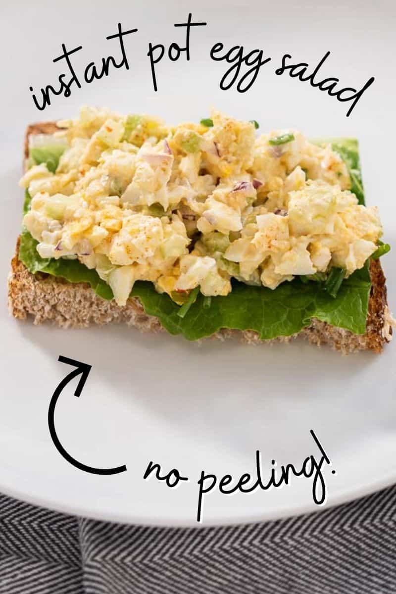 No Peel Instant Pot Egg Salad Colleen Christensen Nutrition